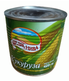 Кукурудза цукрова, консервована ЩЕДРА НИВА, 420г